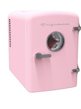 Frigidaire Retro Mini Personal Fridge – Pink – 5L / 9‑Can Capacity